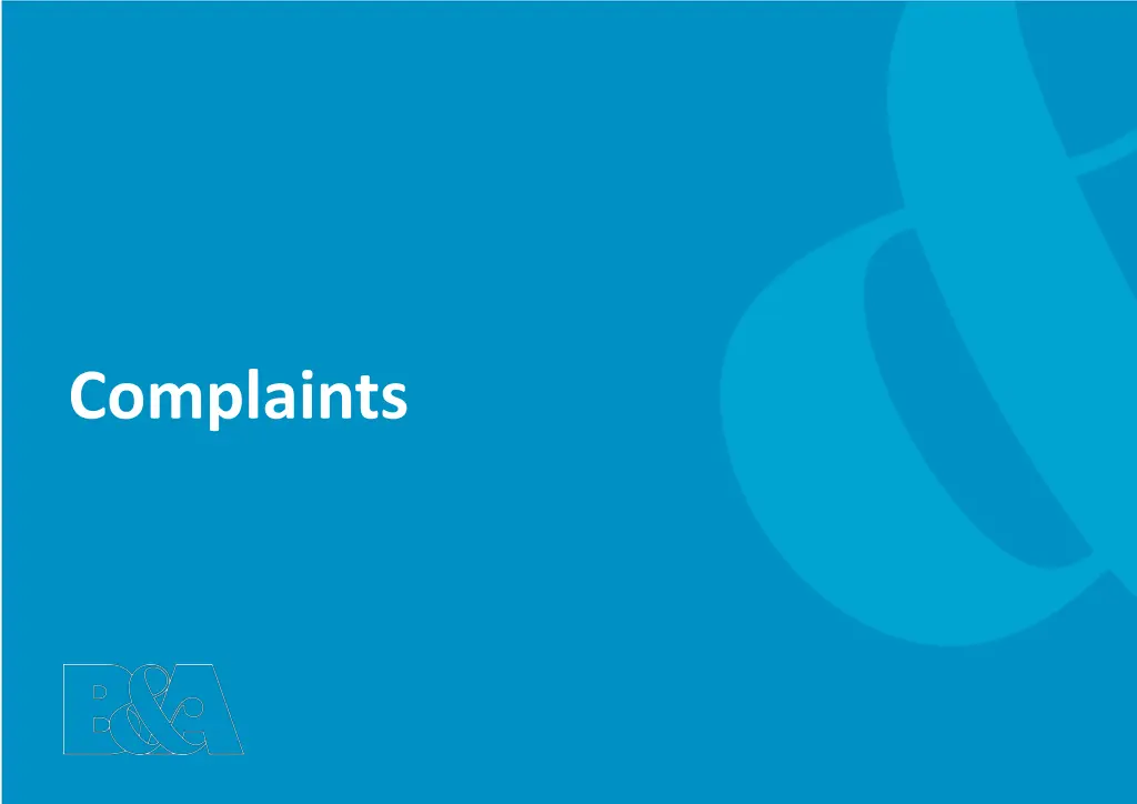complaints