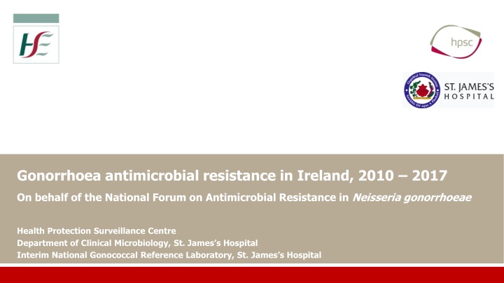 gonorrhoea antimicrobial resistance in ireland