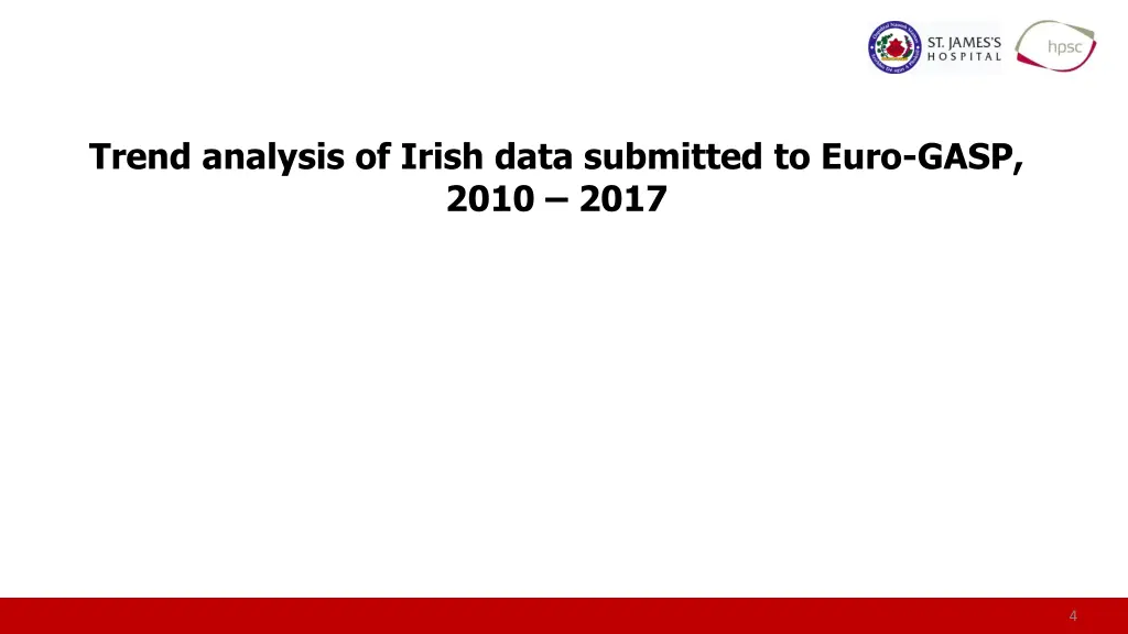 trend analysis of irish data submitted to euro