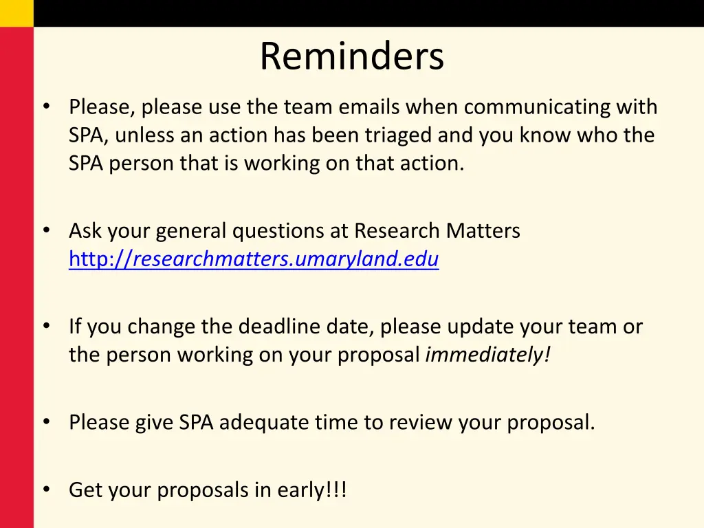 reminders