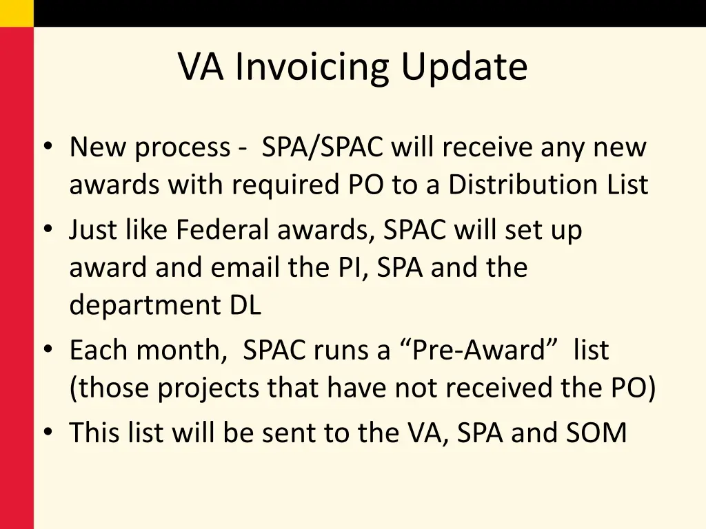 va invoicing update 1