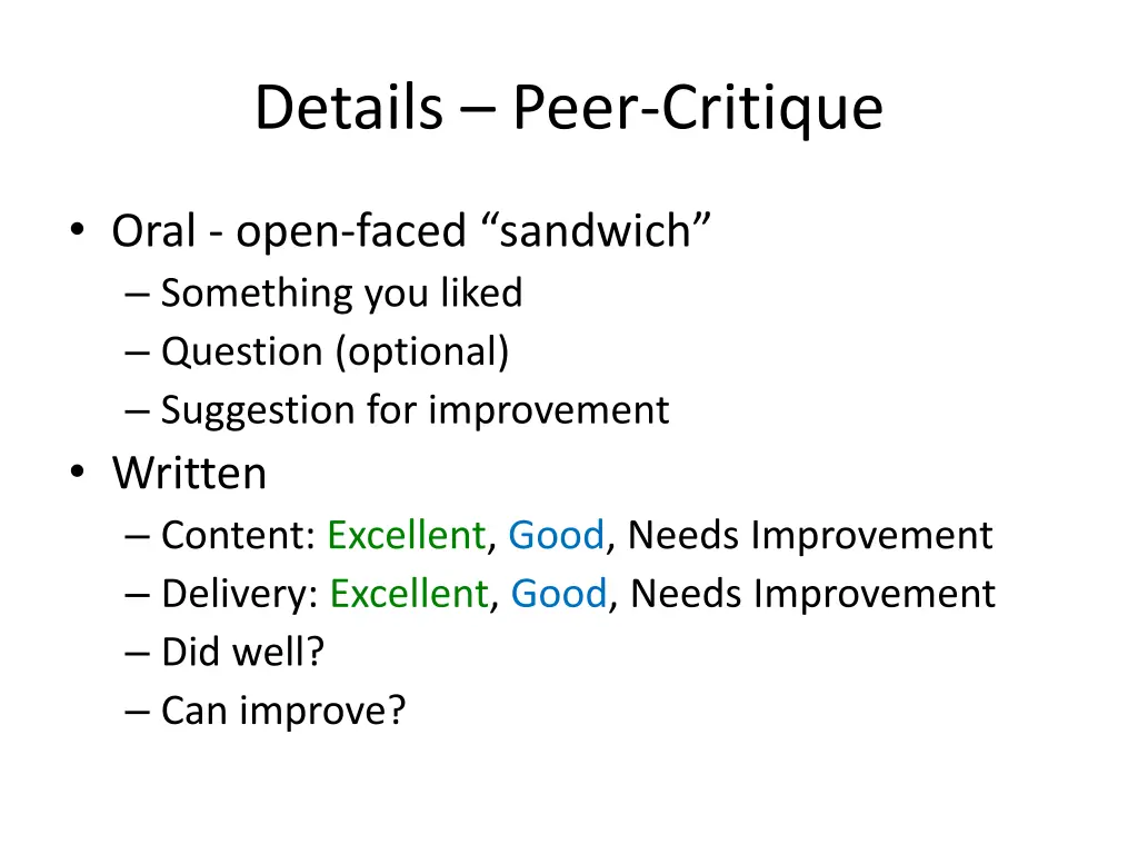 details peer critique