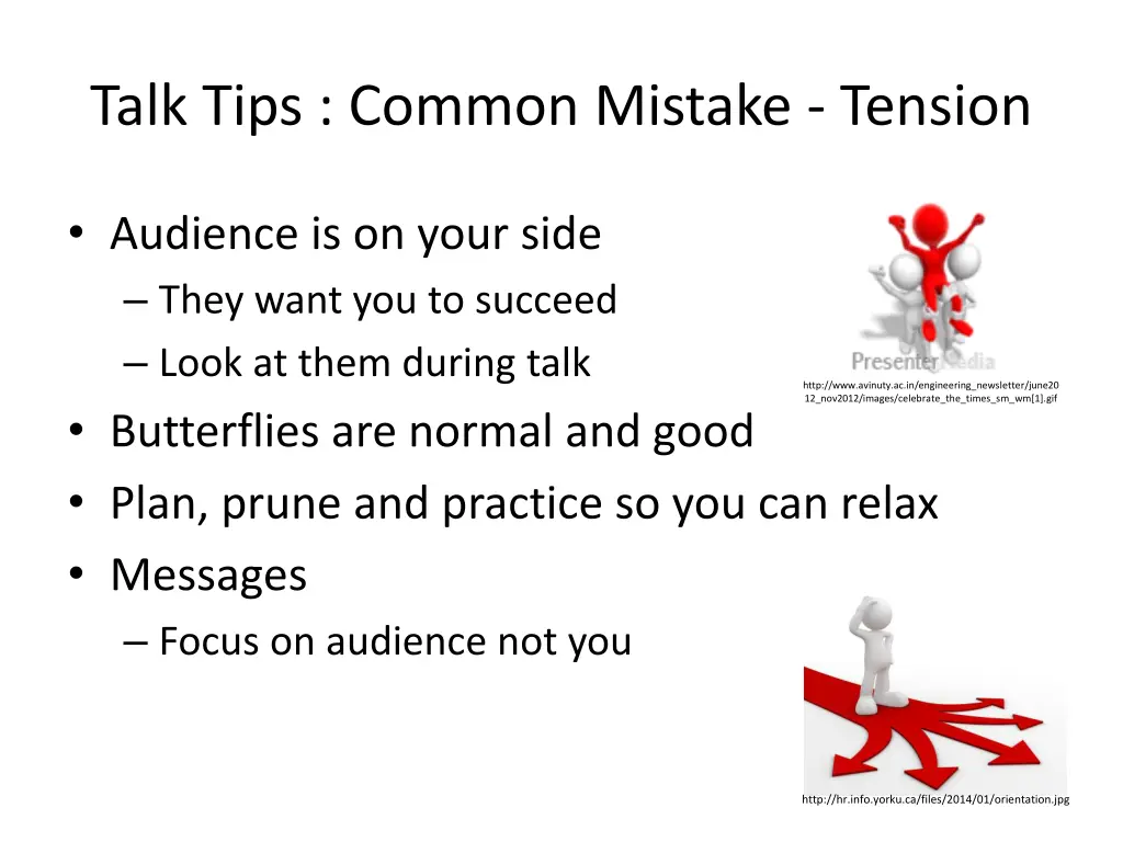 talk tips common mistake tension