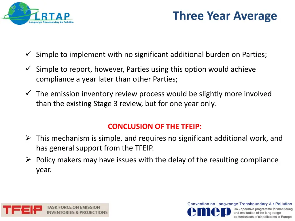 three year average 1
