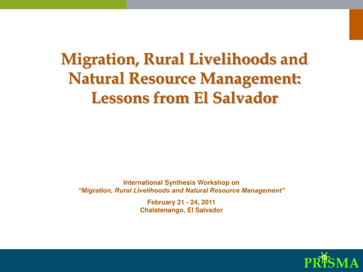 migration rural livelihoods and natural resource