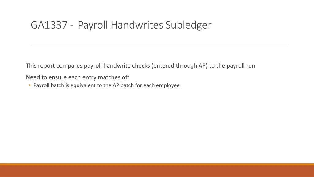 ga1337 payroll handwrites subledger
