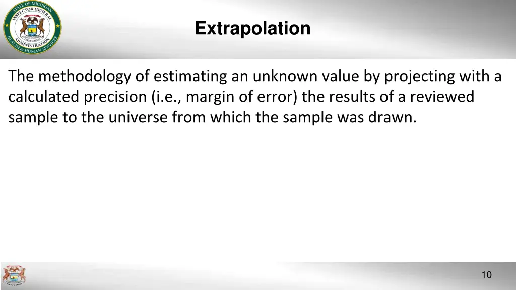 extrapolation