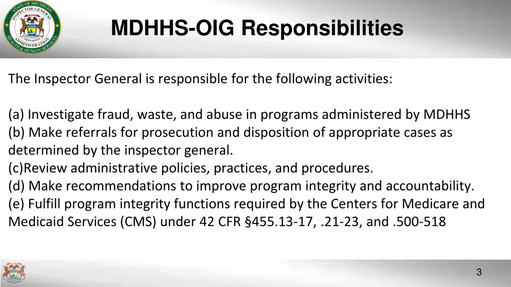 mdhhs oig responsibilities