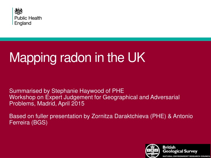 mapping radon in the uk
