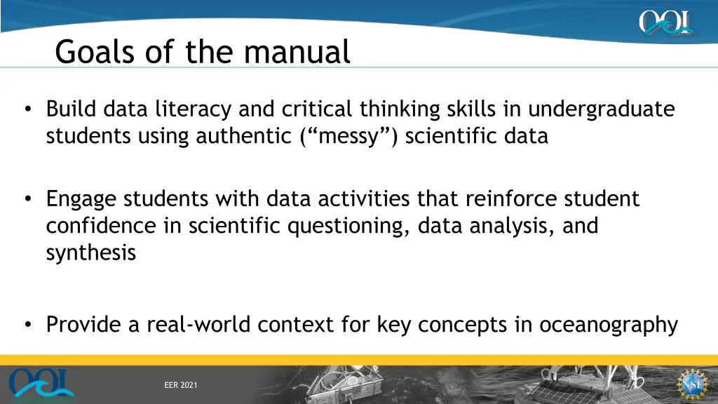 goals of the manual
