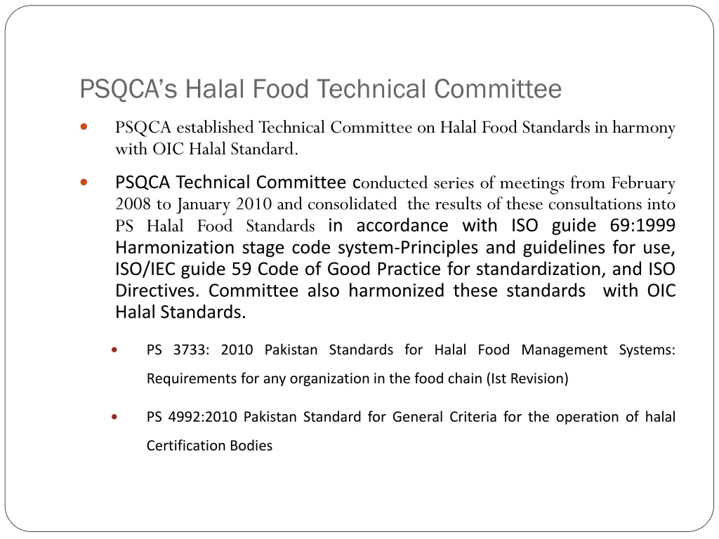 psqca s halal food technical committee