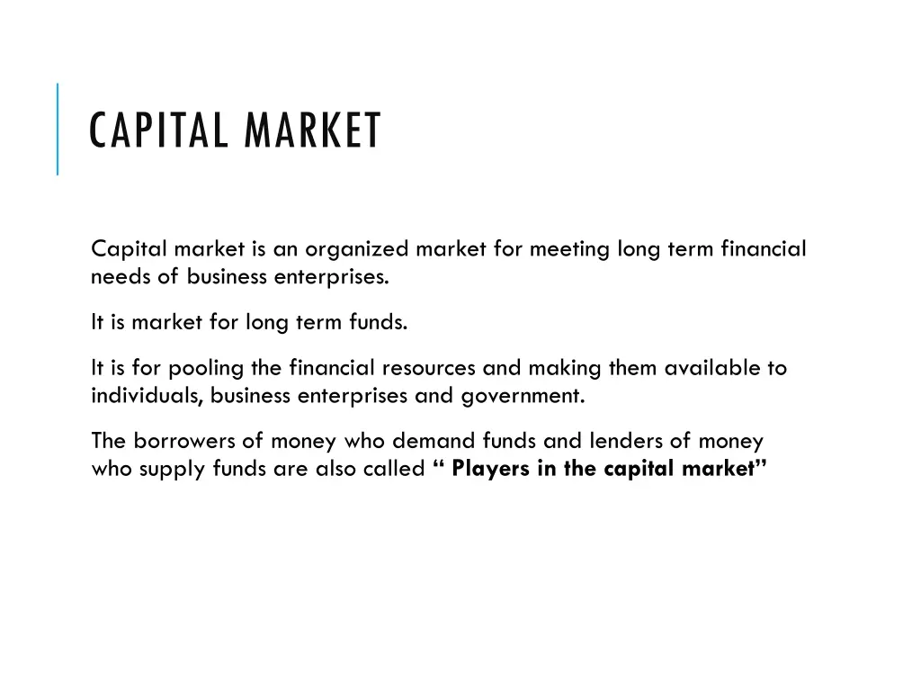 capital market 2