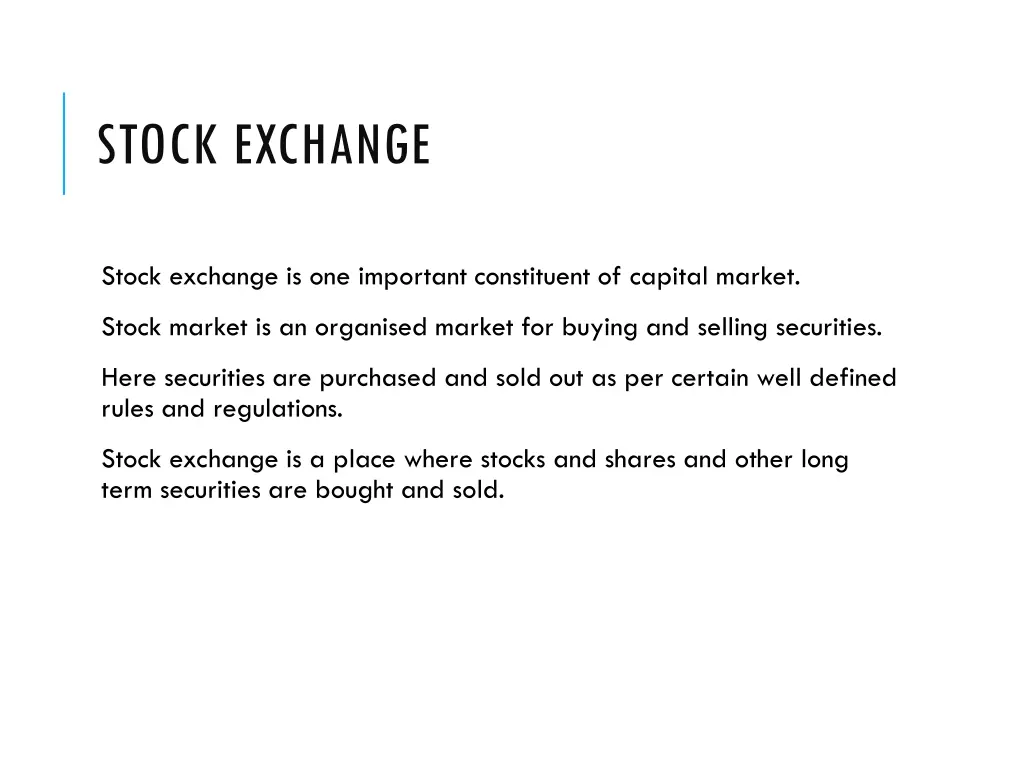 stock exchange