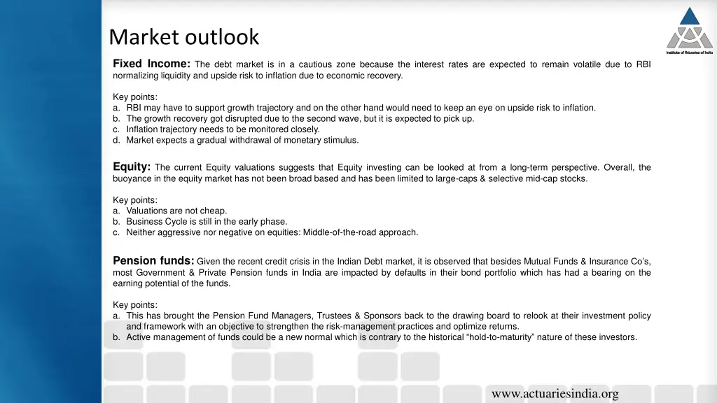 market outlook