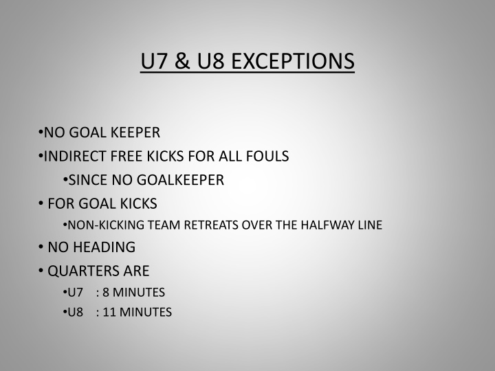 u7 u8 exceptions