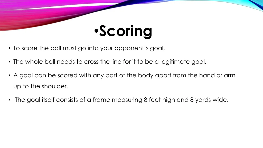 scoring