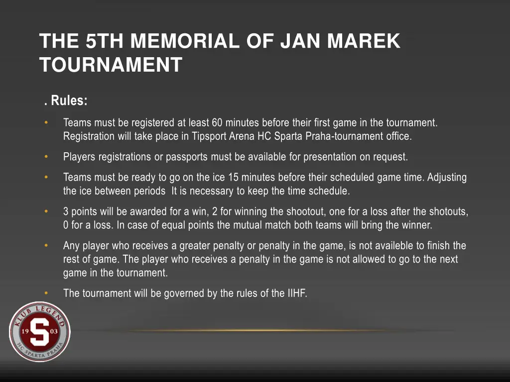 the 5th memorial of jan marek tournament 2