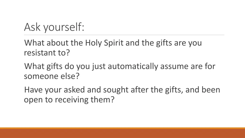 ask yourself