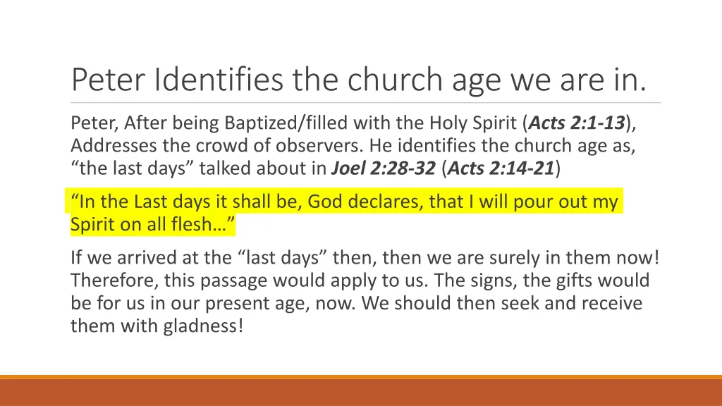 peter identifies the church age we are in