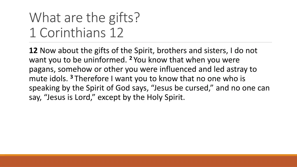what are the gifts 1 corinthians 12