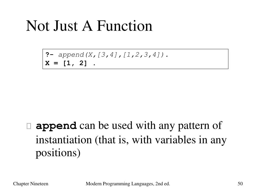not just a function