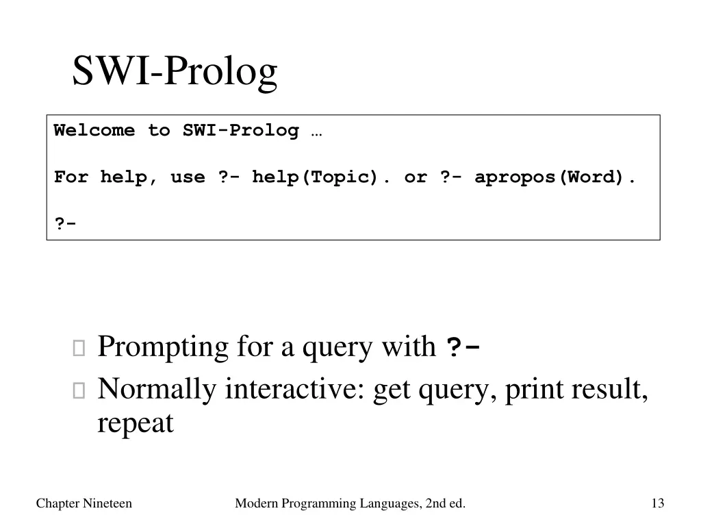 swi prolog