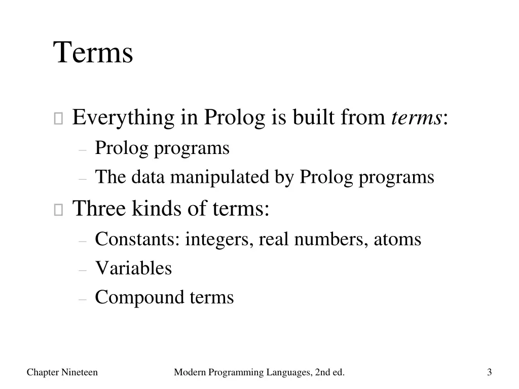 terms