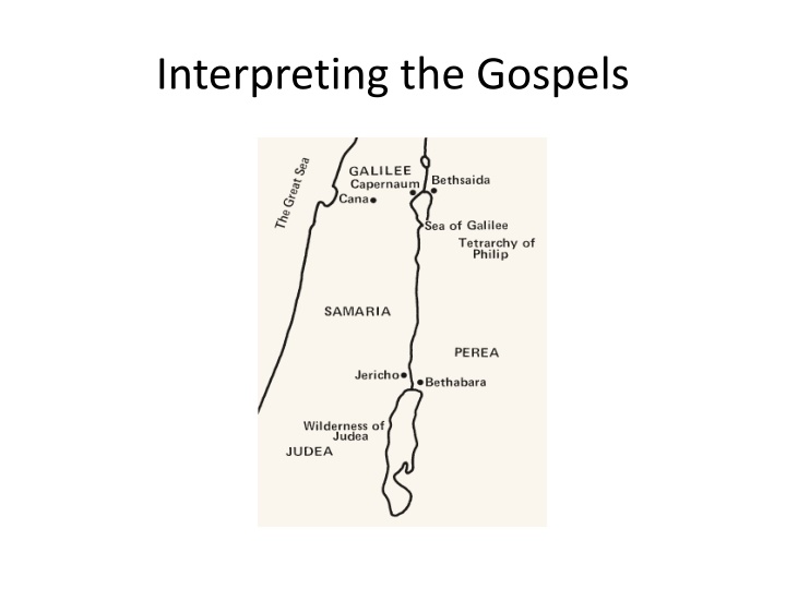 interpreting the gospels