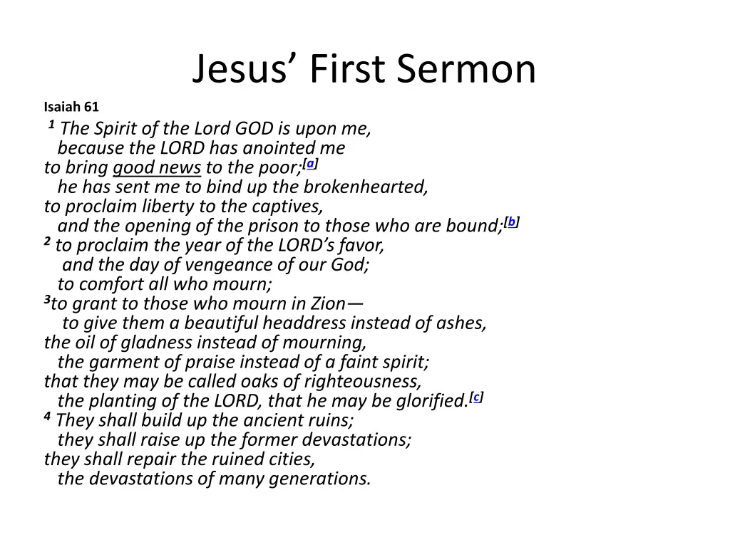 jesus first sermon