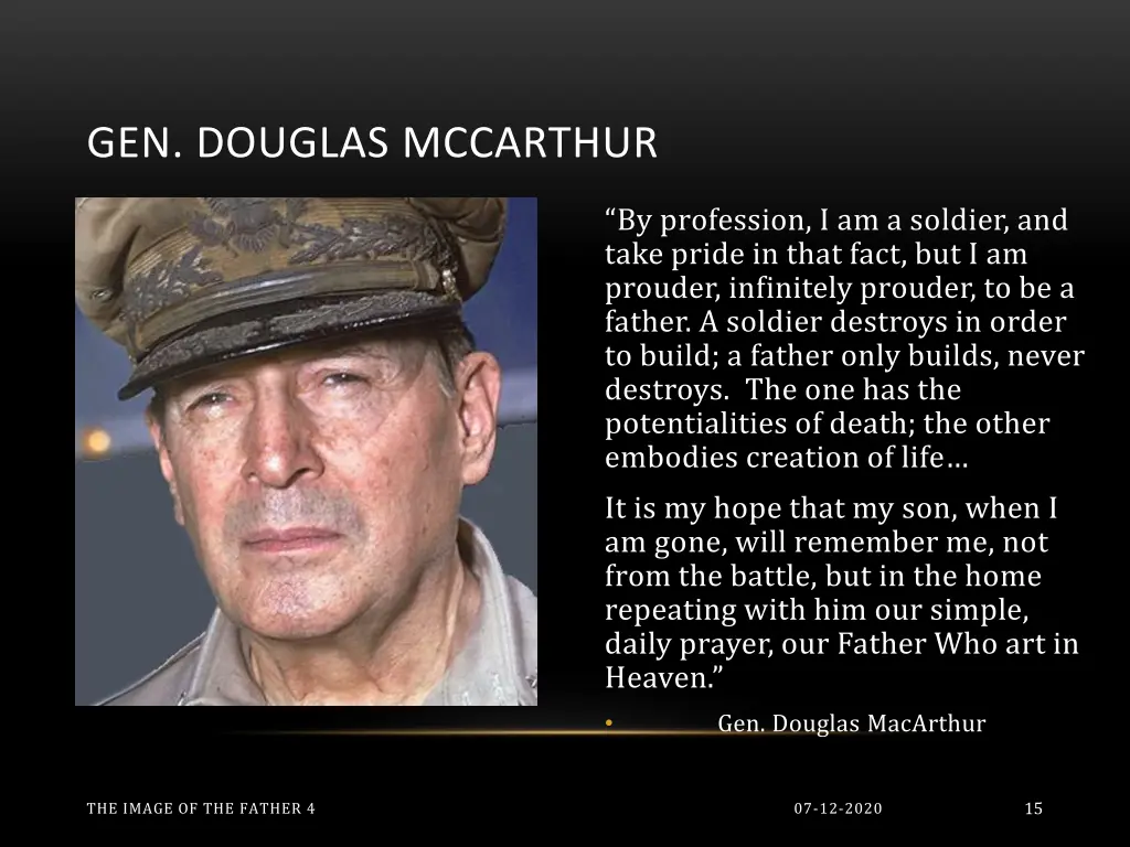 gen douglas mccarthur