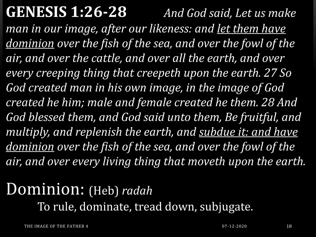genesis 1 26 28 man in our image after