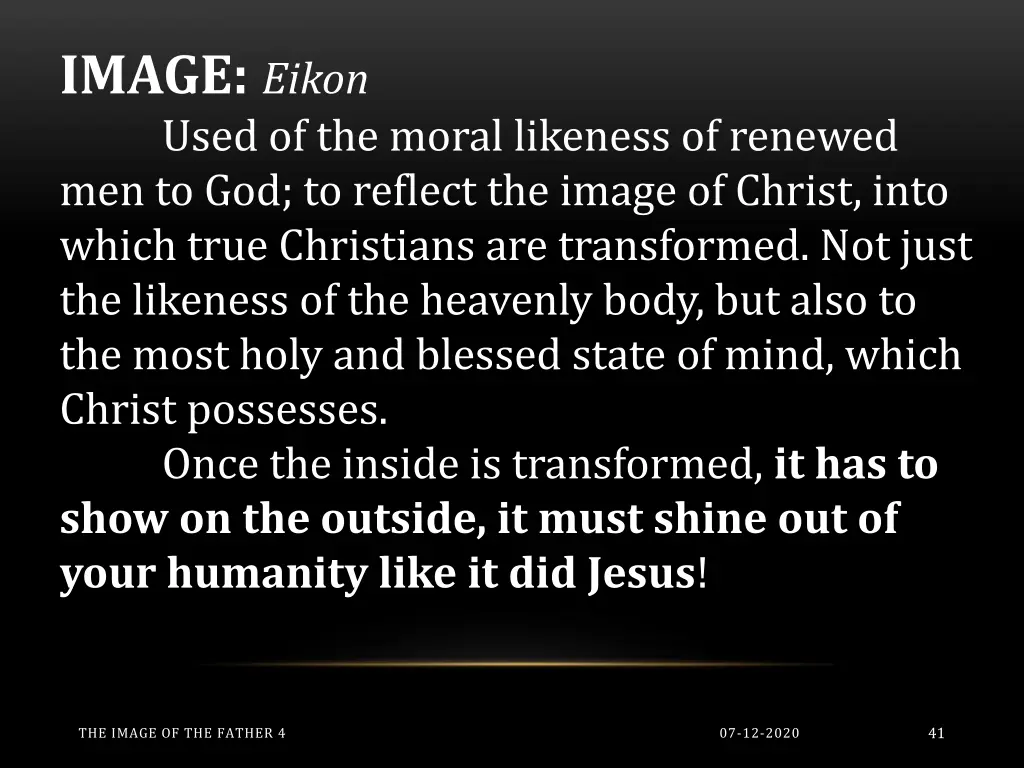 image eikon used of the moral likeness of renewed