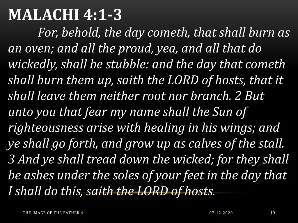 malachi 4 1 3 for behold the day cometh that