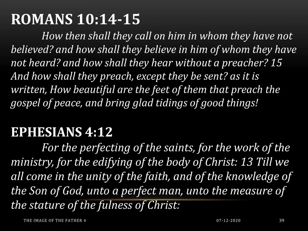 romans 10 14 15 how then shall they call