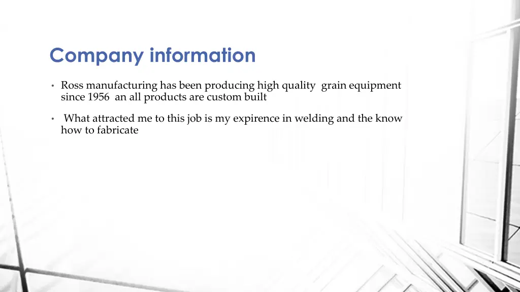company information