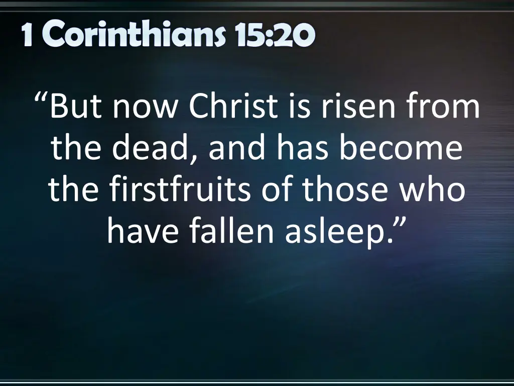 1 corinthians 15 20