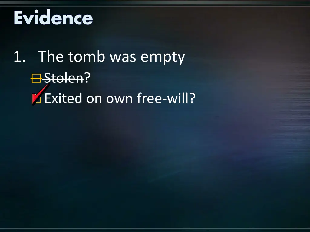 evidence 1