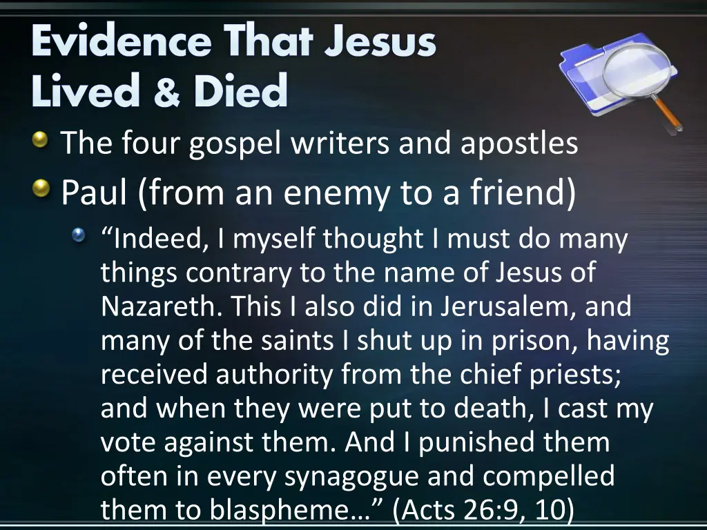evidence that jesus lived died the four gospel 2