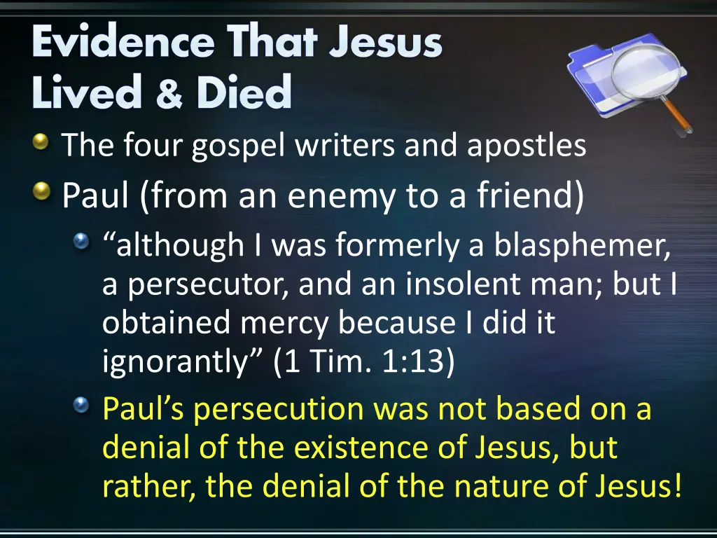 evidence that jesus lived died the four gospel 3