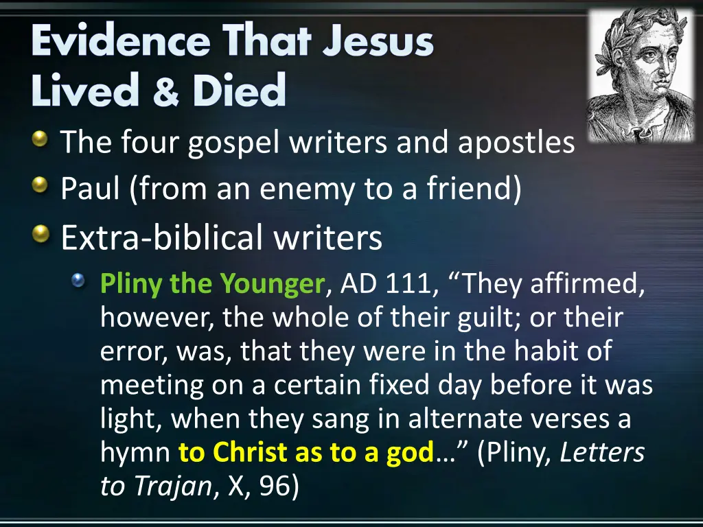 evidence that jesus lived died the four gospel 5