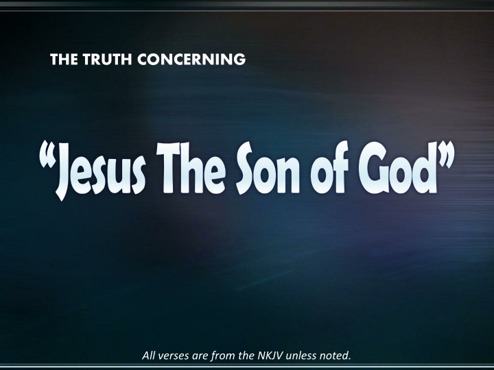 the truth concerning
