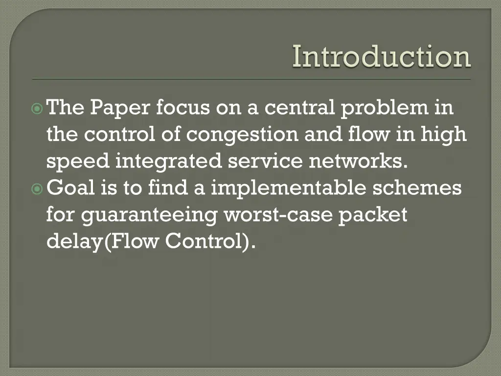 the paper focus on a central problem