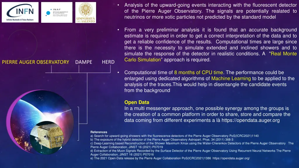 analysis of the upward going events interacting