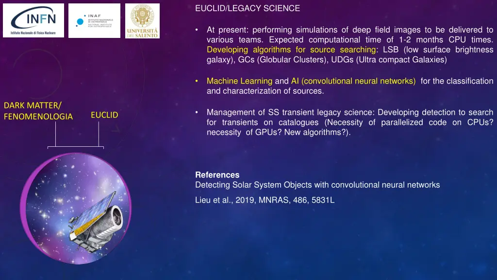 euclid legacy science