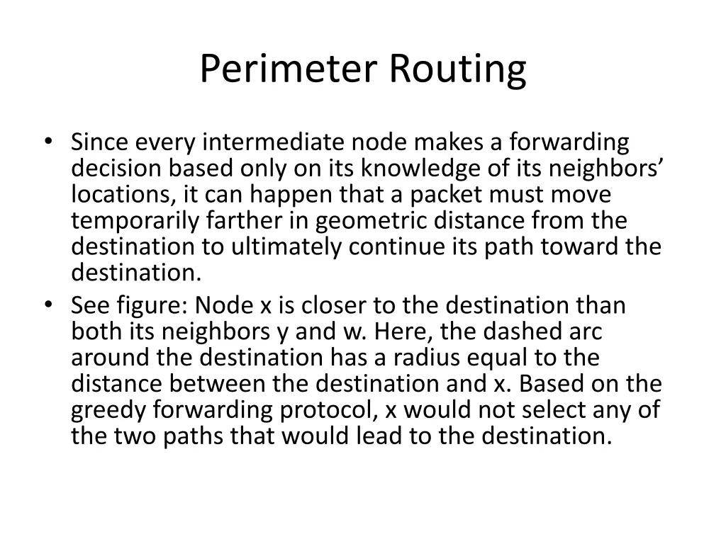 perimeter routing