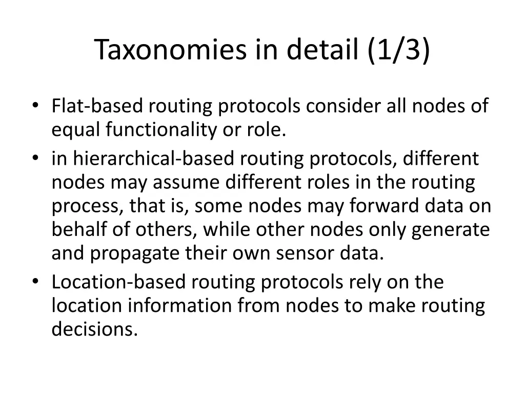 taxonomies in detail 1 3