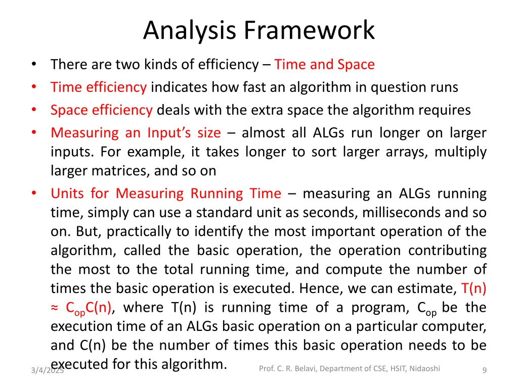 analysis framework
