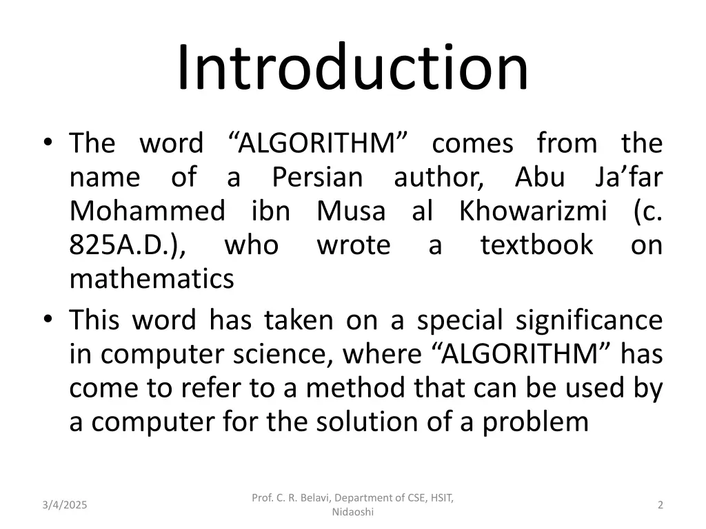 introduction