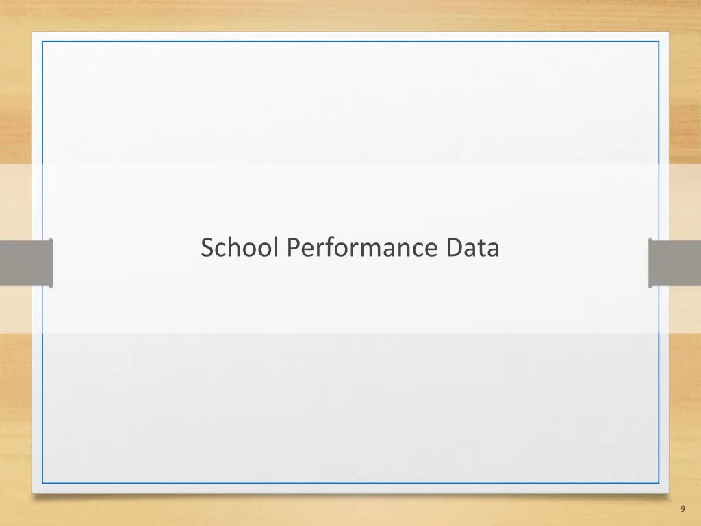 school performance data