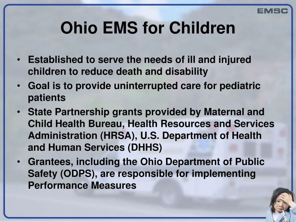 ohio ems for children